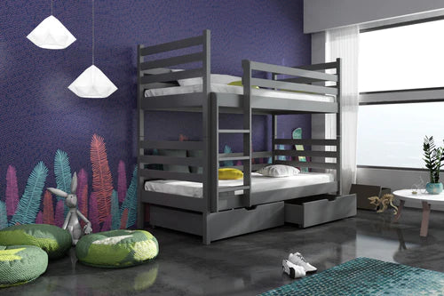 Nemo Wooden Bunk Bed with Storage
