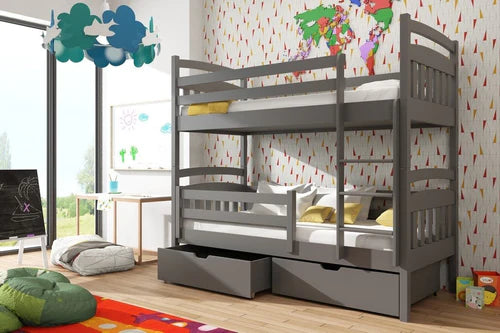Gabi Wooden Bunk Bed with Storage