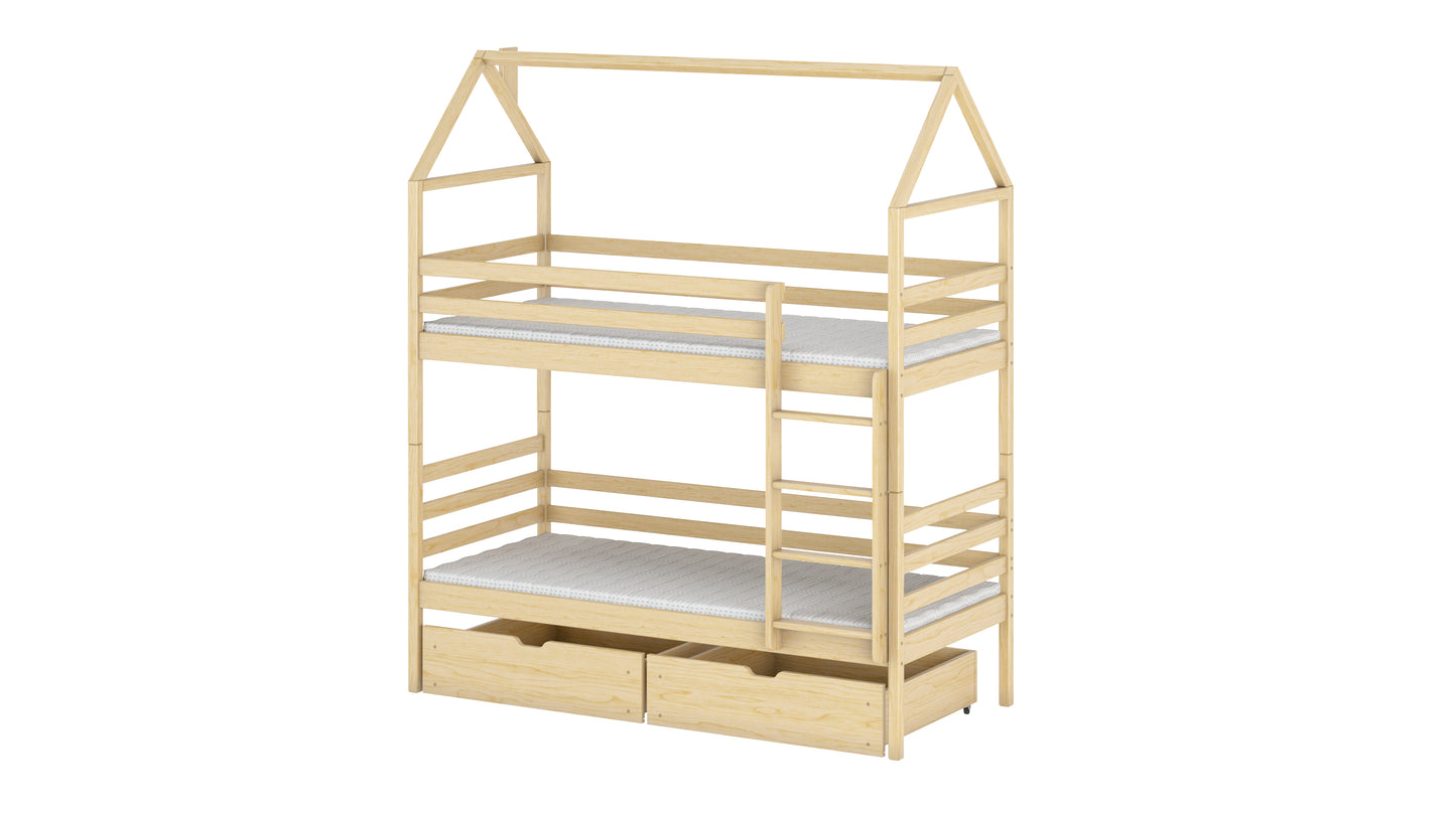 Alex Wooden Bunk Bed With Storage