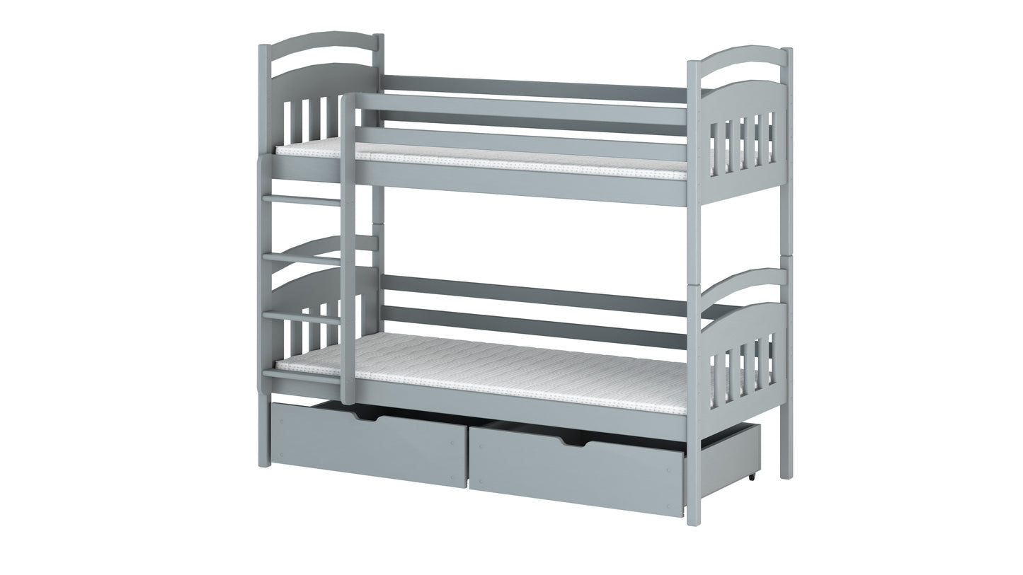Gabi Wooden Bunk Bed with Storage