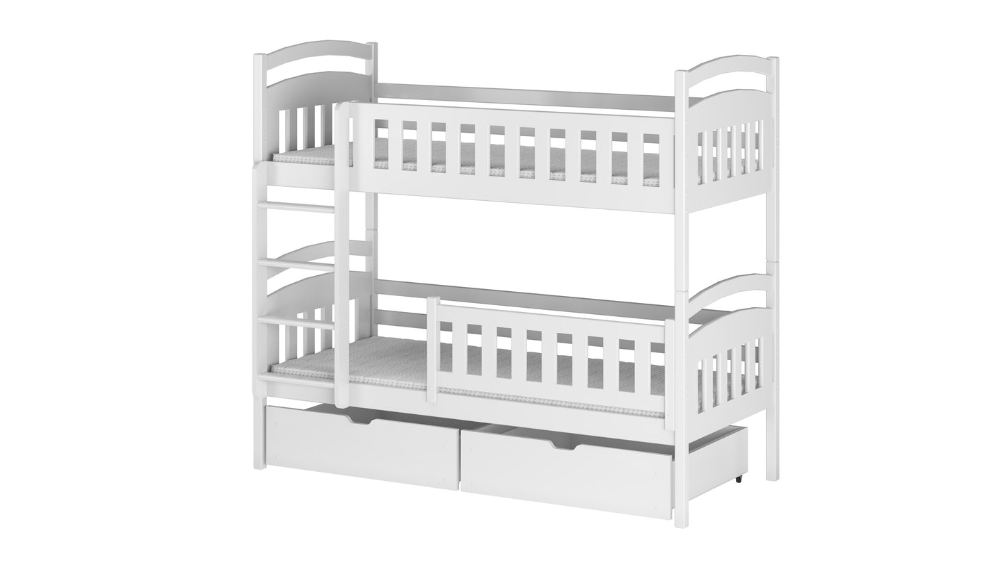 Ignas Wooden Bunk Bed with Storage