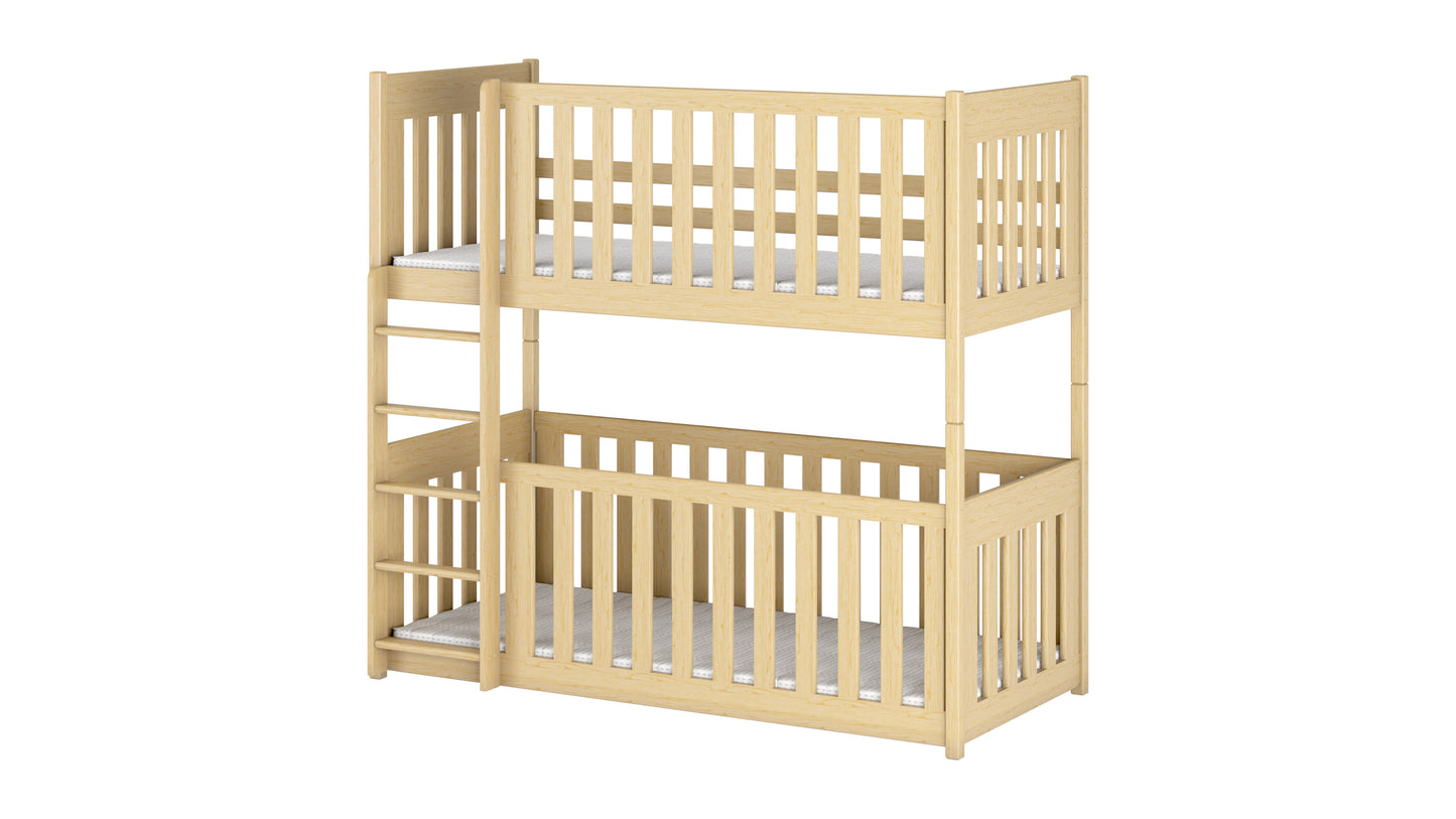 Konrad Wooden Bunk Bed with Cot Bed