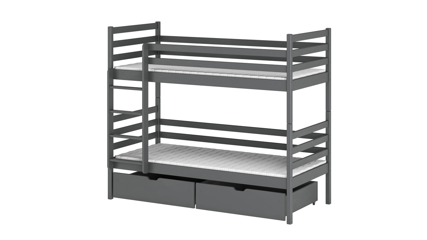 Nemo Wooden Bunk Bed with Storage