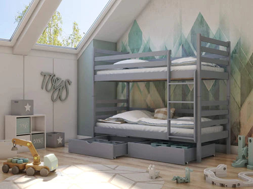 Nemo Wooden Bunk Bed with Storage