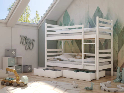 Nemo Wooden Bunk Bed with Storage