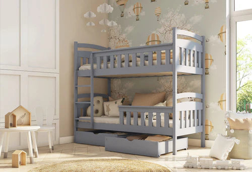 Harry Wooden Bunk Bed with Storage