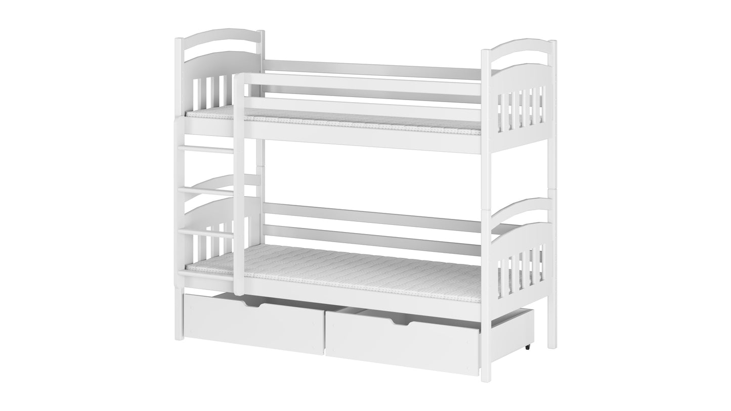 Gabi Wooden Bunk Bed with Storage