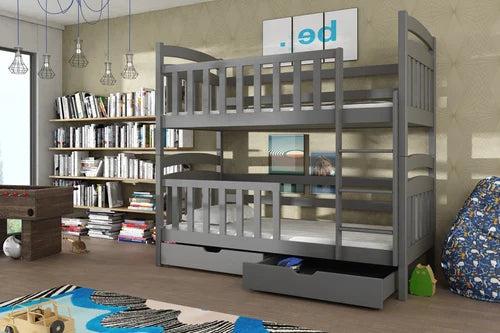 Sebus Wooden Bunk Bed with Storage