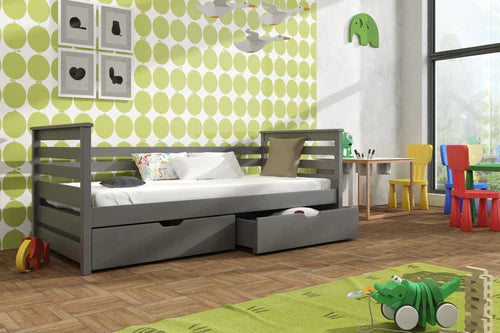 Exo Wooden Single Bed with Storage