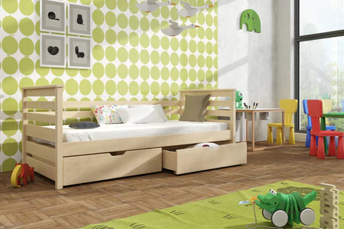 Exo Wooden Single Bed with Storage