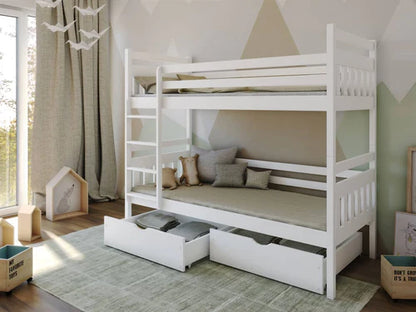 Adas Wooden Bunk Bed with Storage