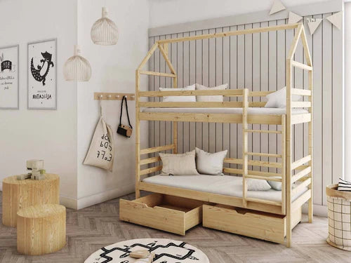 Alex Wooden Bunk Bed With Storage