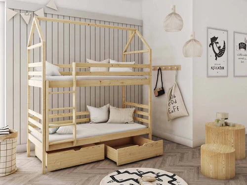 Alex Wooden Bunk Bed With Storage
