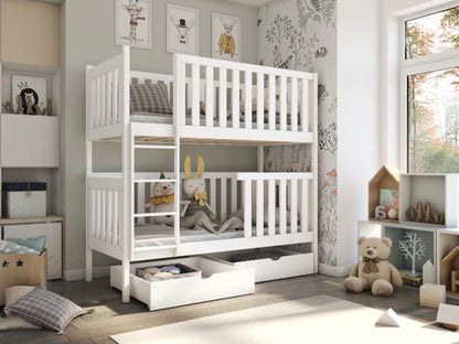 David Wooden Bunk Bed with Storage