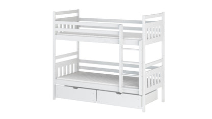 Adas Wooden Bunk Bed with Storage