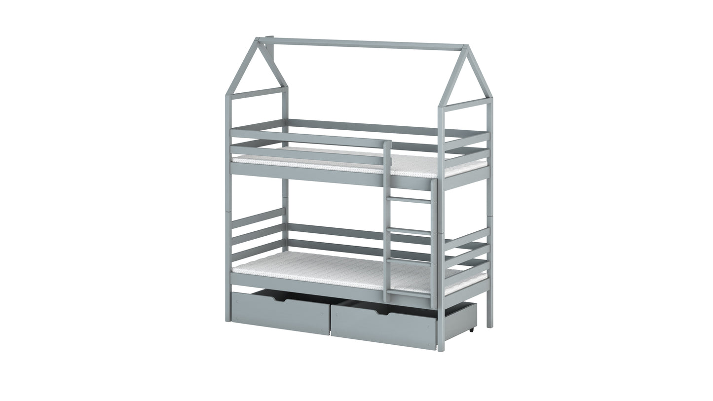 Alex Wooden Bunk Bed With Storage