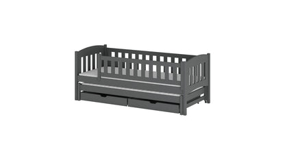 Amelka Wooden Bed with Trundle and Storage