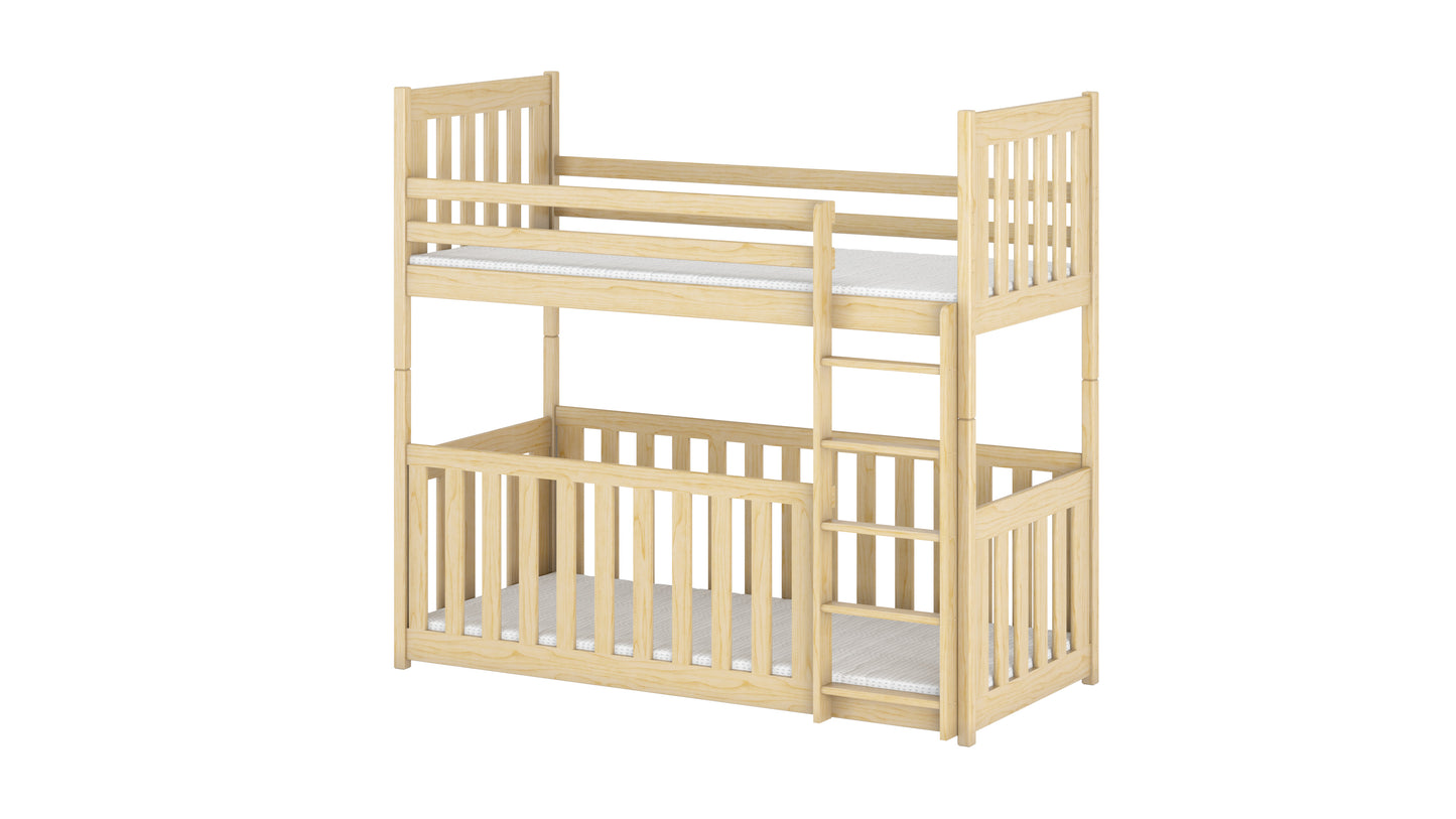 Cris Wooden Bunk Bed with Cot Bed