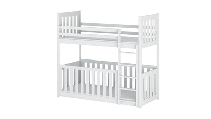 Cris Wooden Bunk Bed with Cot Bed