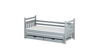 Daniel Wooden Bed with Trundle and Storage