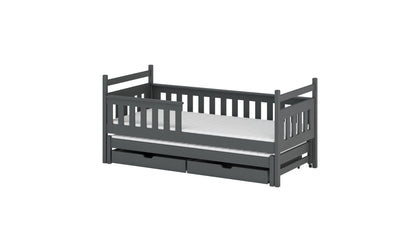 Dominik Wooden Bed with Trundle and Storage