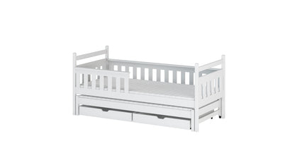 Dominik Wooden Bed with Trundle and Storage