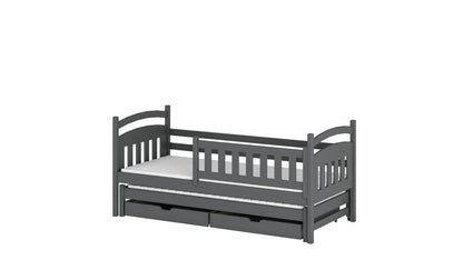 Galaxy Wooden Bed with Trundle and Storage