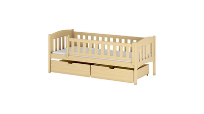 Gucio Wooden Single Bed with Storage
