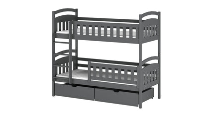 Ignas Wooden Bunk Bed with Storage