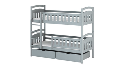Ignas Wooden Bunk Bed with Storage