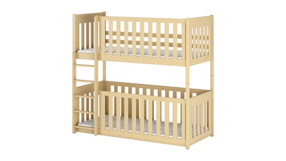 Konrad Wooden Bunk Bed with Cot Bed