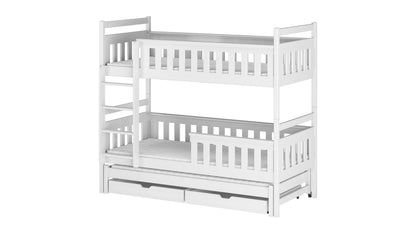 Kors Wooden Bunk Bed with Trundle and Storage