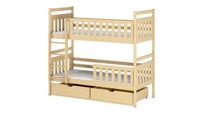 Monika Wooden Bunk Bed with Storage