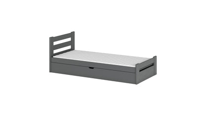 Nela Wooden Single Bed with Storage