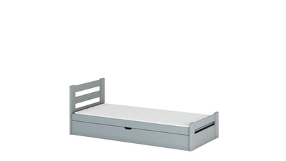 Nela Wooden Single Bed with Storage