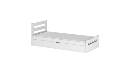 Nela Wooden Single Bed with Storage