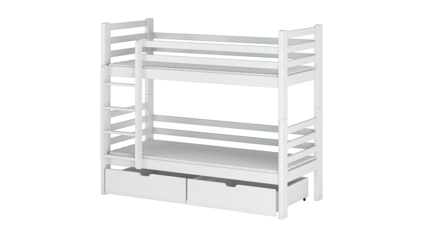 Patryk Wooden Bunk Bed with Storage