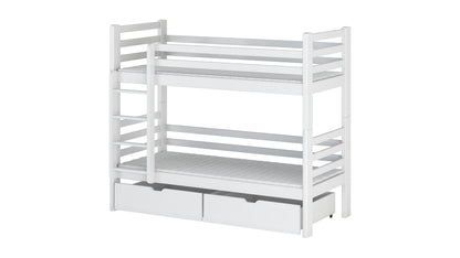 Patryk Wooden Bunk Bed with Storage