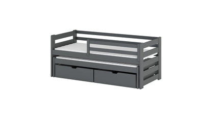 Senso Wooden Bed with Trundle and Storage