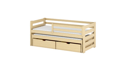 Senso Wooden Bed with Trundle and Storage
