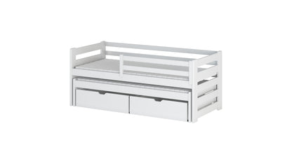 Senso Wooden Bed with Trundle and Storage