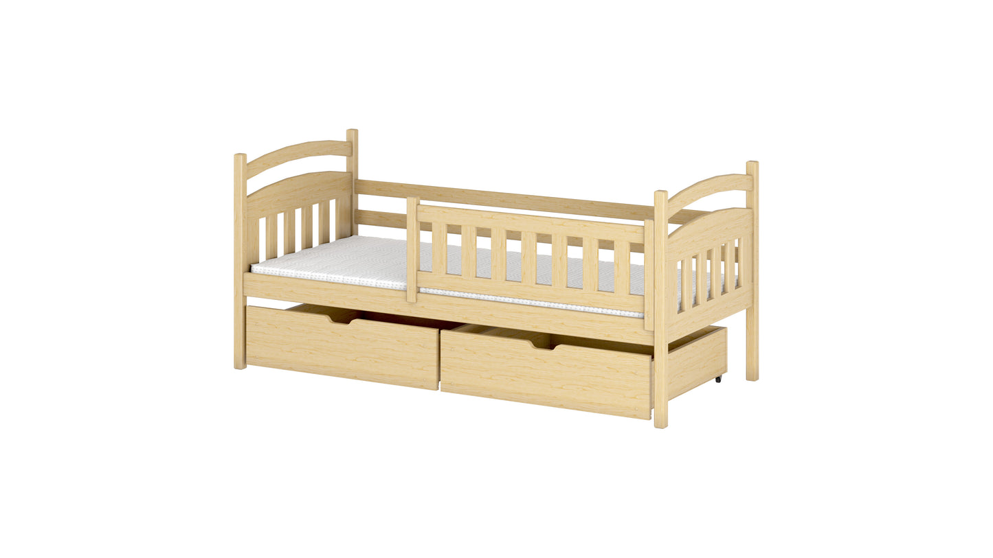 Terry Wooden Bed with Storage