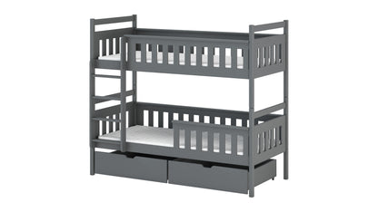 Tezo Wooden Bunk Bed with Storage