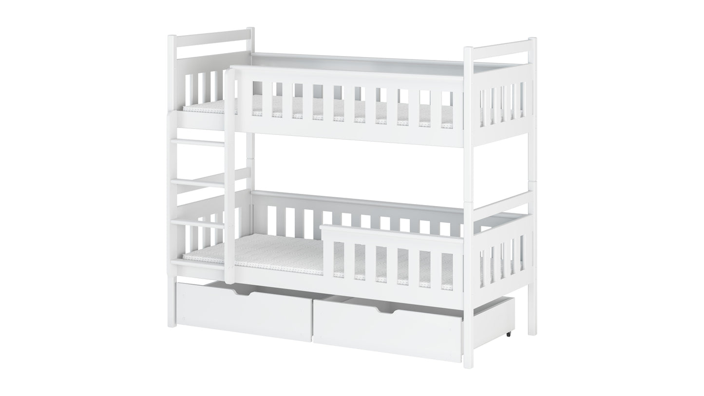 Tezo Wooden Bunk Bed with Storage