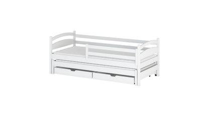 Tosia Wooden Bed with Trundle and Storage