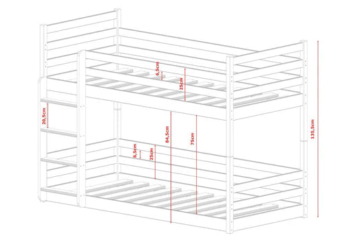 Mini Wooden Bunk Bed