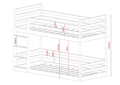 Mini Wooden Bunk Bed