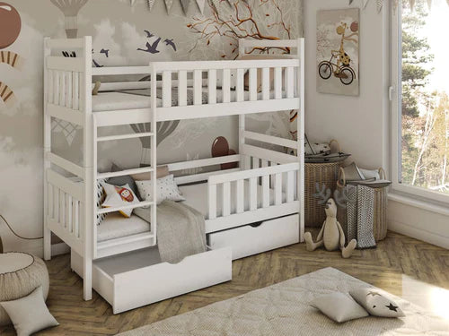 Monika Wooden Bunk Bed with Storage