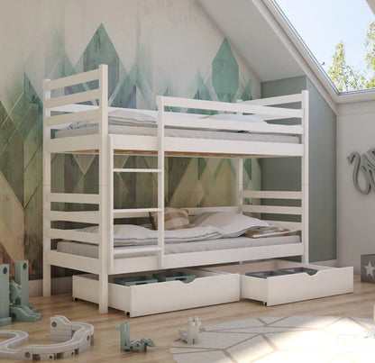 Nemo Wooden Bunk Bed with Storage