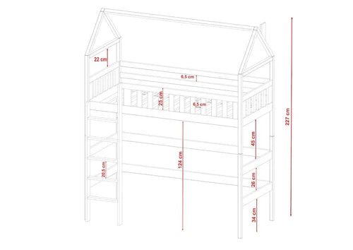 Otylia Loft Bed